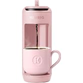 Keurig K-Mini Mate Single Serve K-Cup Pod Coffee Maker, Brews Up to 12 oz Cup, Compact Portable Coffee Machine for Small Spaces, Great for Dorms &amp; Offices, Pink Sands