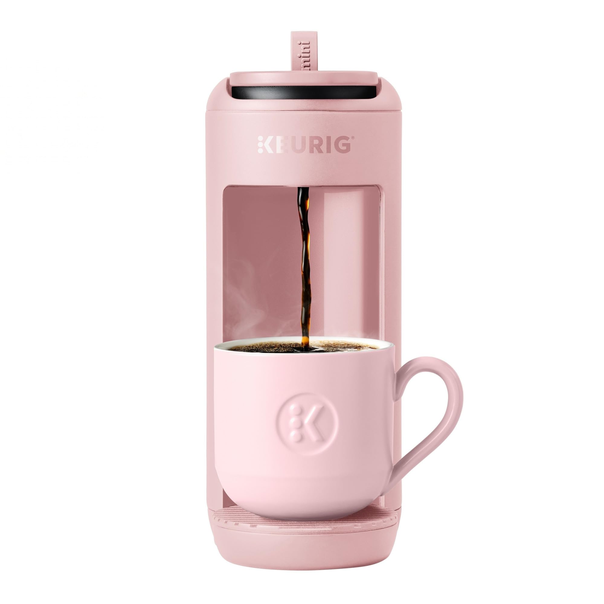 Keurig K-Mini Mate Single Serve K-Cup Pod Coffee Maker, Brews Up to 12 oz Cup, Compact Portable Coffee Machine for Small Spaces, Great for Dorms & Offices, Pink Sands Image