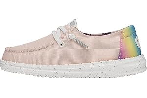 HEYDUDE Hey Dude Wendy Youth Sparkle | Youth Loafers | Kids Slip On Shoes | Comfortable & Light-Weight