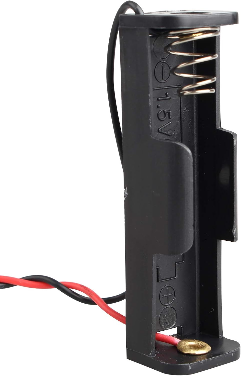 HALJIA 10Pcs 1.5V 1 x AA Plastic Cell Battery Holder Case Battery Storage Box with Wire Leads - Image 3