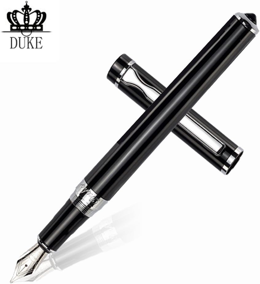 Fountain Pen | Calligraphy Pen | Writing Pen Gift Set - Medium Metal Nib With Ink support system And Stylish Pen Case - The Leading Designer Of Supreme Luxury Writing Tools For Men Or Women