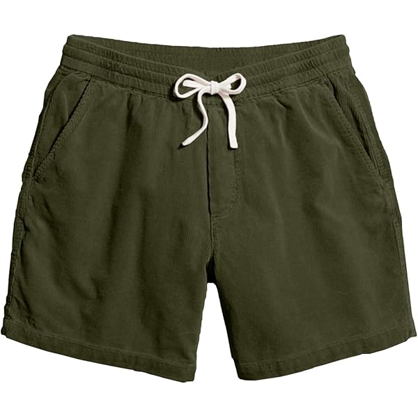Mens Casual Shorts 5 Inch with Pocket Lightweight Drawstring