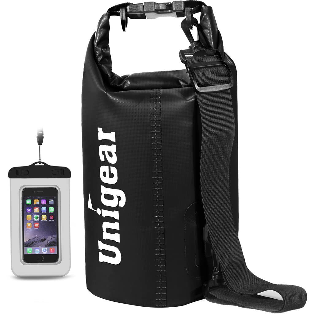 Unigear Dry Bag 2L/5L/10L/20L/30L/40L Waterproof Dry Sack Roll Top with Phone Case and Long Adjustable Shoulder Strap for Boating/Kayaking/Fishing/Rafting/Swimming/Camping/Snowboarding — image 1