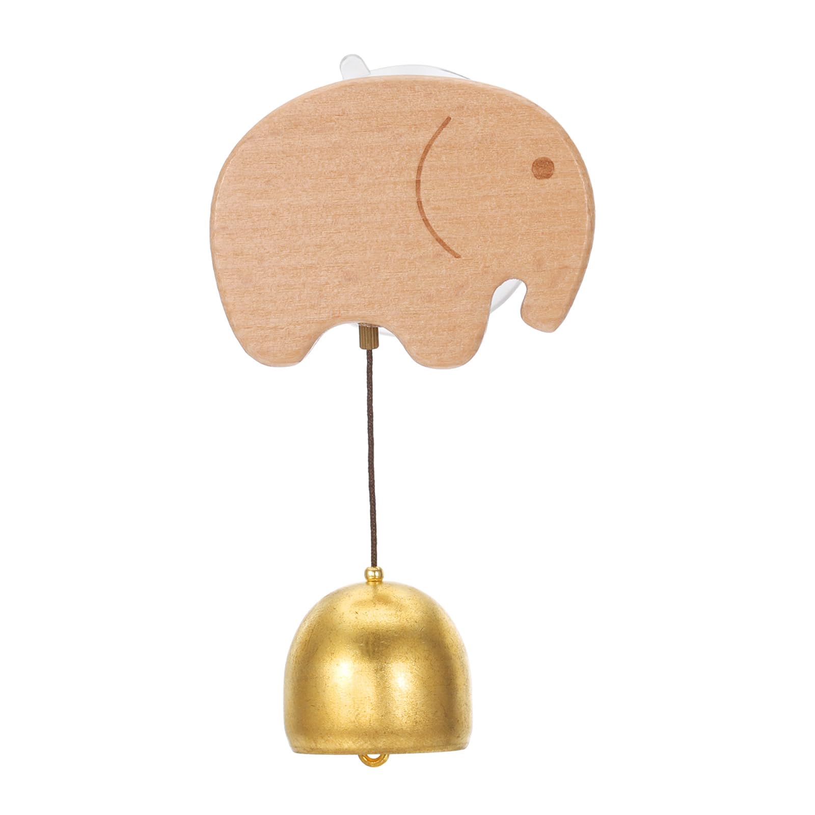 PATIKIL Shopkeepers Bell, Wood Door Chime Hanging Door Bell Jingle Bells Animal Metal Doorbell with Suction Cup for Door Opening Business When Entering Decoration,Elephant