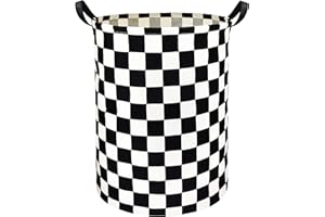 HIYAGON Boys Laundry Basket hamper Kids Hamper Car Toy Organizer Bins for Room Decor,Gift Basket for Bedroom(Racing Flag)