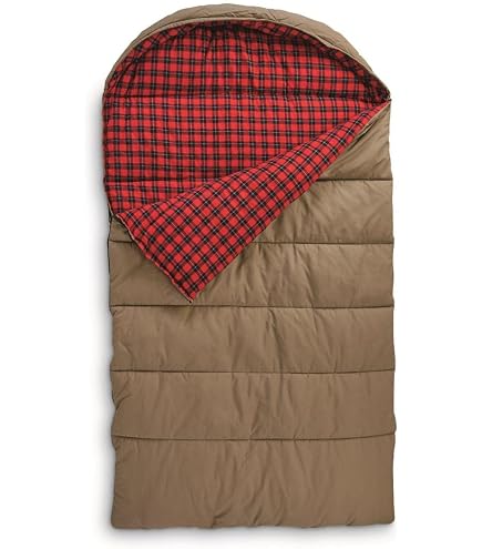 Stansport Kodiak 6 lb Canvas Sleeping Bag, 81 x 39 , Brown Sports Outdoors