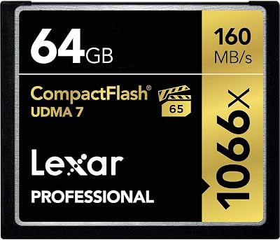 Lexar Professional 1066x 64GB CompactFlash Card VPG-65 160MB/s Read