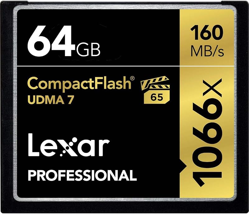 Lexar Professional 1066x 64GB CompactFlash Card VPG-65 160MB/s Read