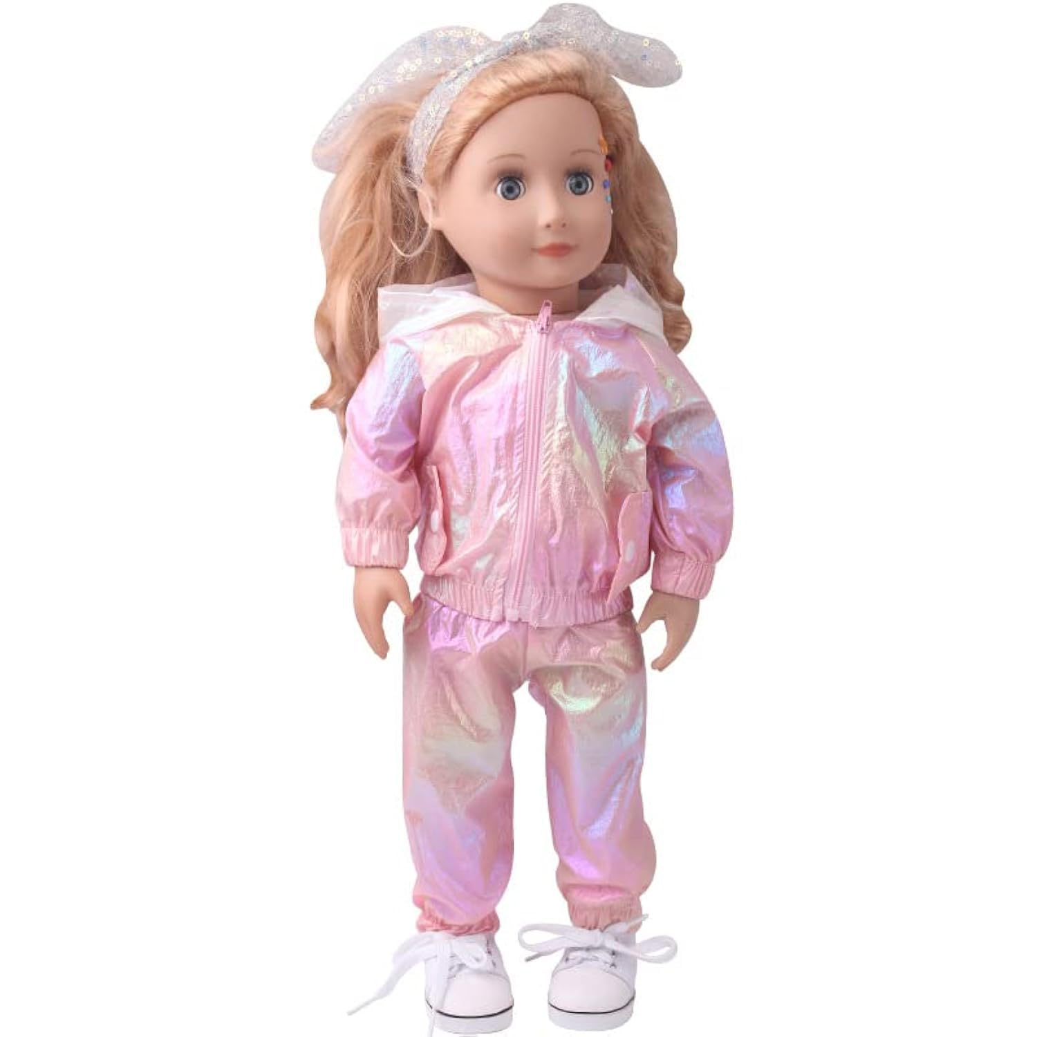 DUORUI Doll Clothes Dress Sport Casual Outfit Hooded Jacket for American Girl Doll 18 inch