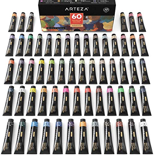 3 ARTEZA+Gouache+Painting+Watercolor+Watercolors