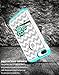 Style4U iPhone 8 Plus/iPhone 7 Plus Case, Cute Owl Shock Resistant Studded Rhinestone Crystal Bling Hybrid Armor Case Cover w/ 1 Stylus [White/Teal]