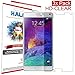 Halo Screen Protector Film High Definition (HD) Clear (Invisible) for Samsung Galaxy Note 4 - Lifetime Replacement Warranty