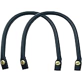 Moicstiy 2 Pcs 15.7 Inch Leather Purse Handles, PU Leather Purse Straps, Bag Handles for Bag Making(Navy Blue)