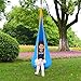C-CHAIN Swing Pod Chair for Kids, Cotton Hammock Chair with Durable Air Cushion, Child Swing Seat Nest with Adjustable Rope, All Accessories Included (Blue)