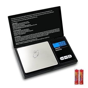 【クリックで詳細表示】デジタルスケール 電子天秤 0.01gから500gまで精密な計量器 風袋引き機能付き 軽量 小型 精密 電子 はかり 業務用(プロ用) (0.01g-500g)