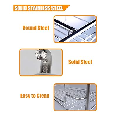 Buy Kitchen Hardware Collection 26 Inch Blind Corner Organizer Cabinet Pull Out Sliding Organizer 2 Tier Kitchen Dish Spice Pan Rack 19lx26wx23 4h Pullout Sliding Shelf Chorme Online In Germany B07pzb3x1b