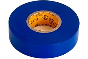 GTSE Blue Electrical Tape, 1 Roll – Waterproof, Industrial Grade Vinyl, 3/4 in x 66ft– Strong Self-Adhesive PVC Electric Tape for Wire Insulation, 7 Mil, 600V – UL/CSA Listed