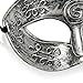 Kekilo Men's Retro Greco-Roman Gladiator Masquerade Masks,Vintage Golden/Silver Mask,Silver Carnival Mask,Mens Halloween Costume Party Mask
