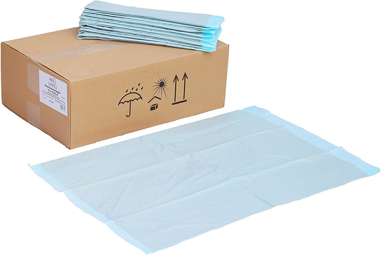 100x 6-lg 60x90cm Zellstoff Krankenunterlage Einmalunterlagen Wickelunterlagen Tierunterlagen babyunterlagen Inkontinenz
