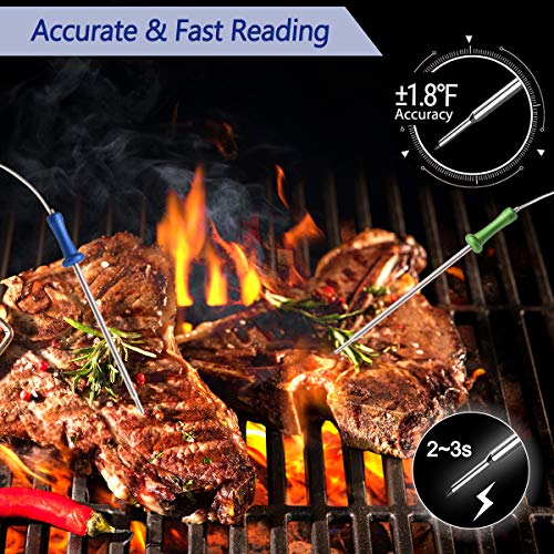 4 Thermometer+Wireless+Grilling+Accurate+Included