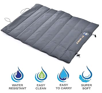 Callas RioAndMe PP Waterproof and Washable Foldable Mat for Dogs, Cat Bed for Crate (Grey)