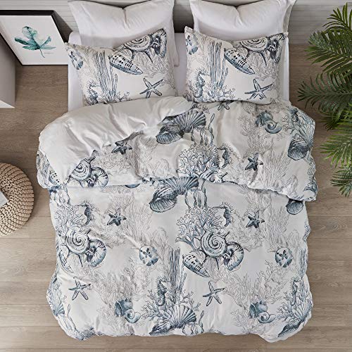 Intelligent Design Reversible 100% Cotton Duvet - Breathable Sateen Comforter Cover, Modern All Season Bedding Set with…