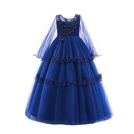 TIFIY Mädchen Kleid Spitze Bowknot Prinzessin Hochzeitskleid Performance Formale Tutu Kleid Party Brautjungfer Kleid