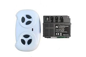 2.4G Bluetooth Remote Control and JR1930RX-2-24V Receiver Kit Kids Powered Ride On Car,Controller Control Box Accessories for