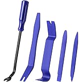 LivTee 5 pcs Auto Trim Removal Tool Kit, No Scratch Plastic Pry Tool Kit - Interior Door Panel Clip Fastener Removal Set for 