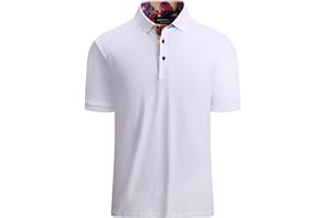 Alex Vando Mens Polo Shirts Short Sleeve Regular Fit Fashion Designed Shirt