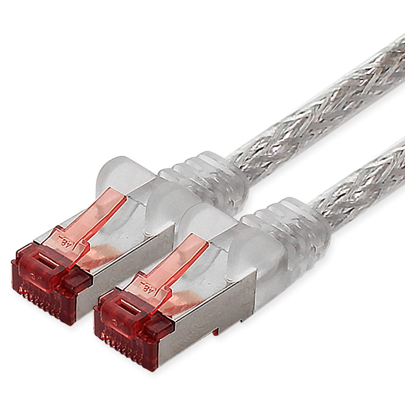 freiwerk Network cable Cat.6 20m transparent - 1 x Ethernet cable Lankabel Cat6 Lan network cable Sftp Pimf patch cable 1000 Mbit s