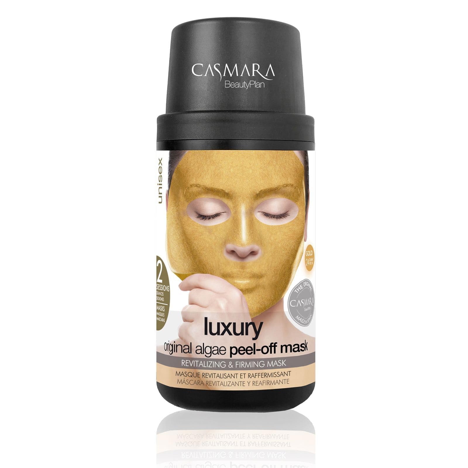 Casmara Skin Care Luxury Facial Mask Kit - Face Care Mask for Anti Aging Affects - 2 Masks + 1 Revitalizing Ampoule - 4 Ml