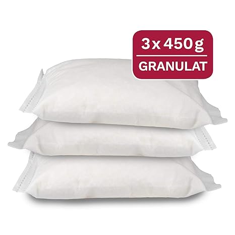 3 x 450 g Universal Luftentfeuchter Nachfüllpack im Vliesbeutel, passend für gängige Raumentfeuchter