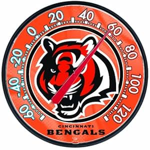 Amazon.com : NFL Cincinnati Bengals Thermometer, 12" x 12 ...