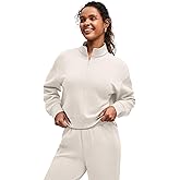 G4Free Smoofit Modal Soft Women's Half-Zip Pullover Mock Neck Long Sleeve Sweatshirts with Side Slits