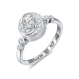 Urn Rings for Cremation Ashes Circle of Life 925
