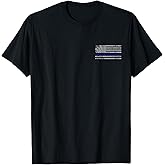 Thin Blue Line American Flag Police Support for Men Women T-Shirt