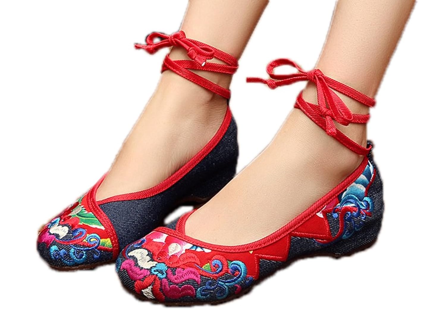 best AvaCostume Womens Chinese Embroidery Oxford Qipao Flat Walking