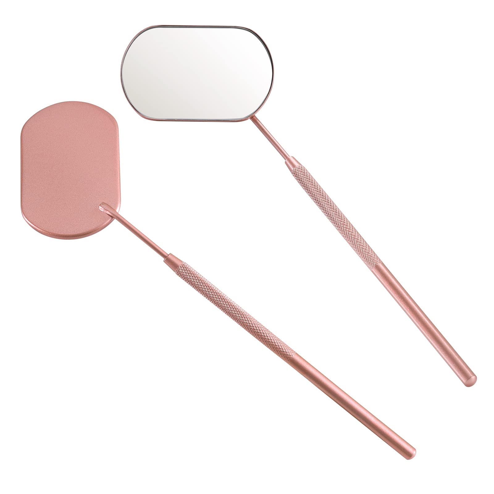 Photo 1 of Pretty memory Lash Mirror, 2.2Inches Stainless Steel Makeup Eyelash Mirror, Eyelash Extensions Accessories Supplies, Lash Tech Must Haves (Rose Gold)