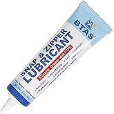 BTAS Zipper Lubricant for Plastic and Metal, Zipper Ease Lube Silicone Grease for Boat Canvas Cooler Bags Clothes Dresses wit