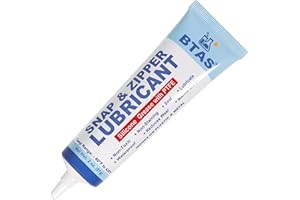 BTAS Zipper Lubricant for Plastic and Metal, Zipper Ease Lube Silicone Grease for Boat Canvas Cooler Bags Clothes Dresses with PTFE Marine Grade 2 Oz