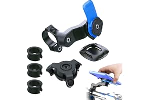Fogfar 1 PC Car Mobile Phone Bracket, Mobile Phone Installation Seat, 360 Rotating Bracket Anti-Vibration, Smartphones from 4.7In-7.2In, Suitable for Motorcycle ATV Bicycle Pedal Car (Blue)