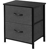 AZL1 Life Concept Storage Dresser End/Side Table Night Stand Furniture Unit - Small Standing Organizer for Bedroom, Office, L