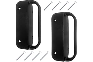 Jake Sales Universal Nylon GATE Handle -Black: Pull Works with Wood, Metal, or Vinyl Gates. (2 Pack)