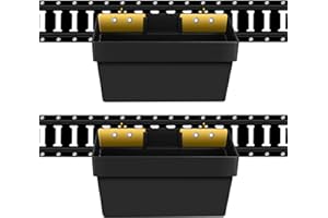 Onesnt 2 Pack E-Track Basket Storage Bin| E Track Box for Tool Organizer - E-Track Accessories for Enclosed Trailer, Workshop, & Garage -Storage e Track Organizer
