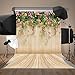 Mehofoto Wood Backdrops for Photography Printed Floral Wall Photo Background for Photo Studio Props Vinyl Wooden Floor Backdrop 5x7