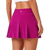 Stelle Women Tennis Skirt Golf Skorts Athletic High Waisted with Pockets Inner Shorts Sport Workout Pleated Pickleball