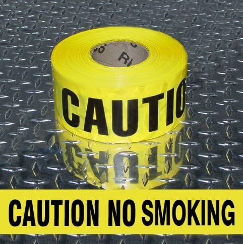 Noticester SBT-16 ''CAUTION NO PARKING'' Barricade Tape 3 Mil Thick 3 Inch x 1000 Feet 2 Pack