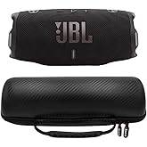 JBL Charge 6 Waterproof Portable Speaker Bundle with gSport Carbon Fiber Case (Black)