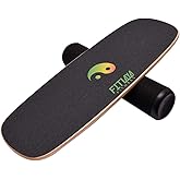 Fitlaya Fitness Balance Board Trainer Wooden Training Equipment for Fitness Workout, Hockey‎, Skateboarding, Surfing and Snowboarding